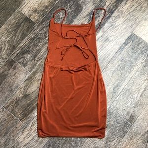 RUST BODYCON DRESS